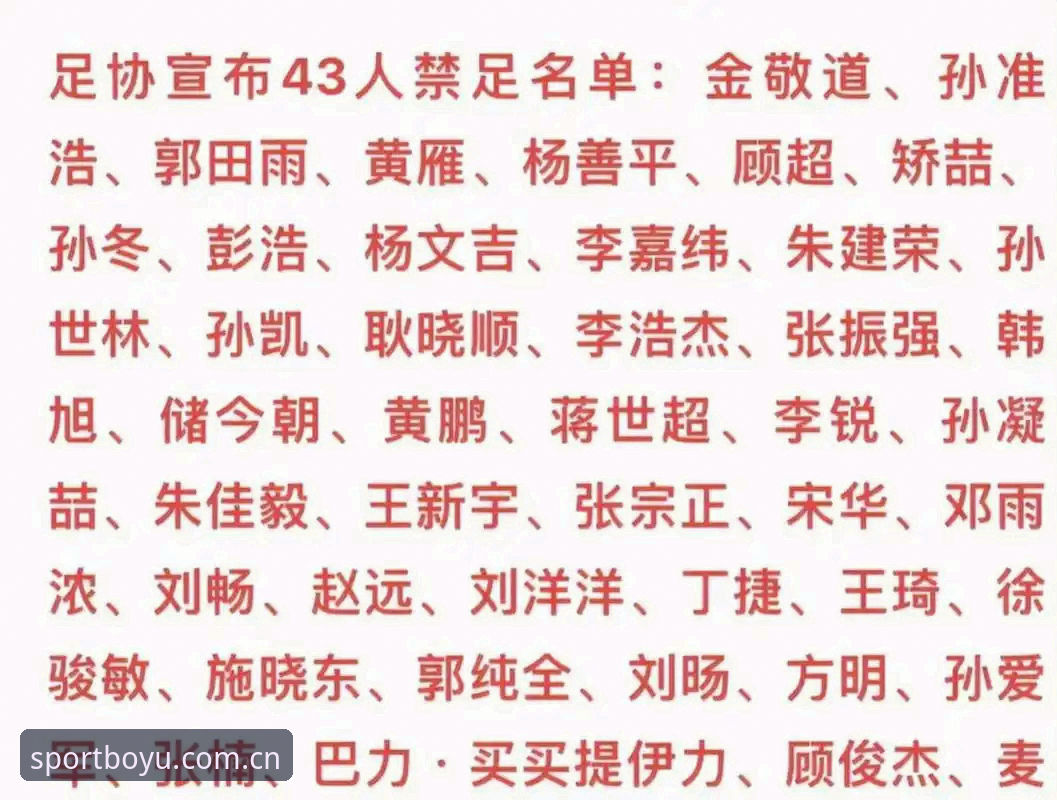 博鱼体育登录 足协禁足名单深度对比分析:终身禁足vs五年禁足,博鱼体育用户如何看懂这场行业地震?